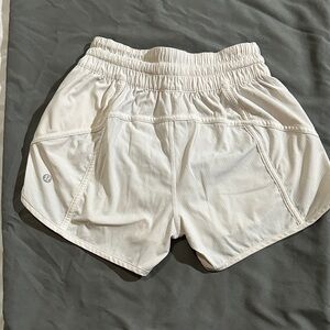 Lululemon White hotty hots Shorts